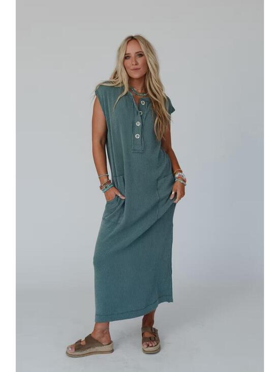 Dresses & Skirts - Kirundo Ribbed Sleeveless Midi Dress Size XL